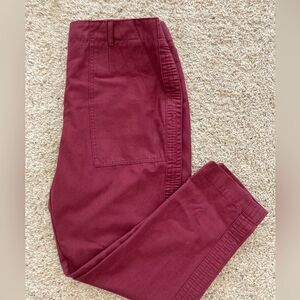 Talbots Burgundy slim Cargo pants really cool